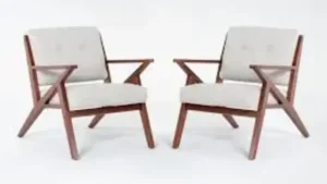 Materials and Upholstery for Accent Chairs Set of 2